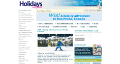 Desktop Screenshot of holidayswithkids.com.au